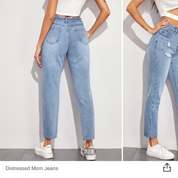 High rise blue jeans - Picture 2 of 7